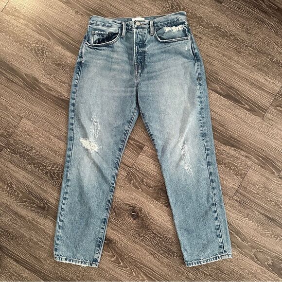 Frame Le Original Bluejay Rips Jeans - Picture 1 of 6